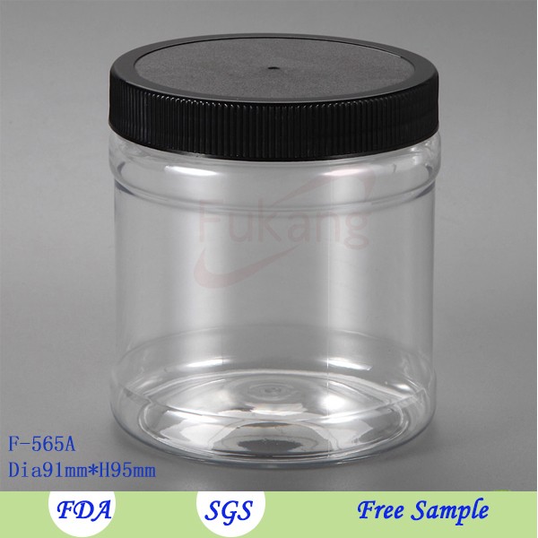 Multipurpose PET bottle peanut butter plastic jars with aluminum lid