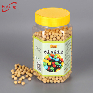 800ml hexagonal plastic jars for commodity, clear plastic decoration container, empty candy jars wholesale