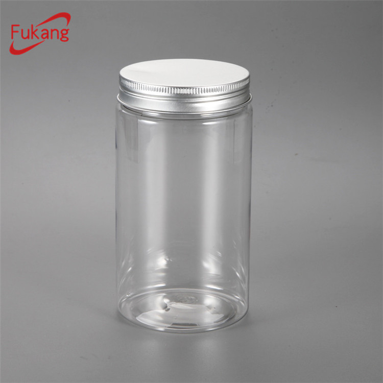 Supplier Transparent plastic food jars with printing 1000ml