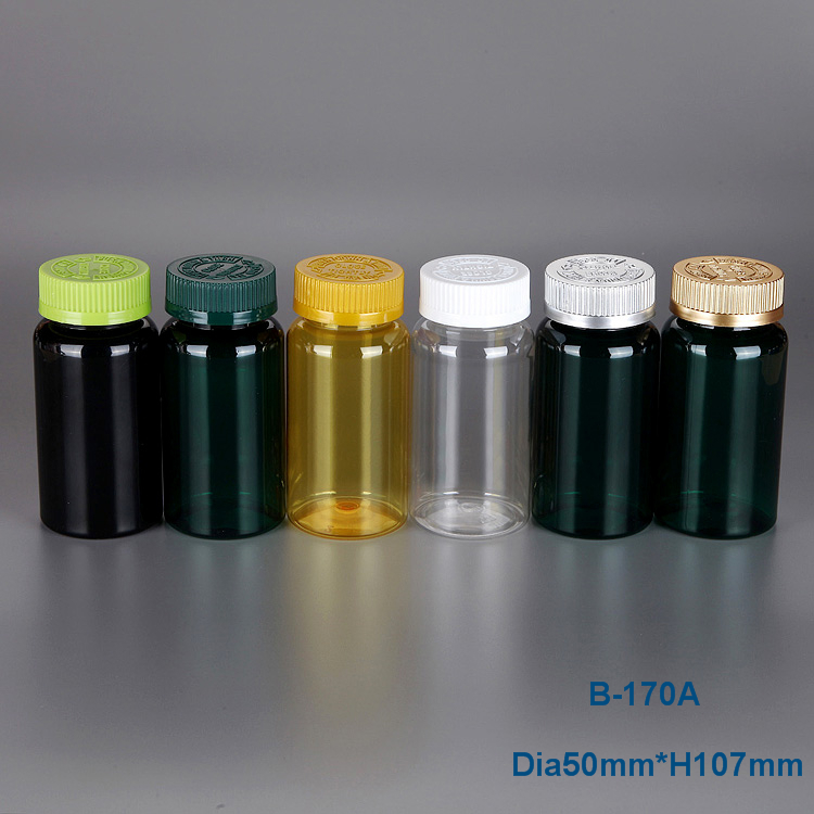 170ml circular health product plastic bottle