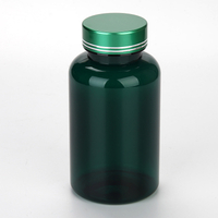 250ml dark green health product plastic bottle