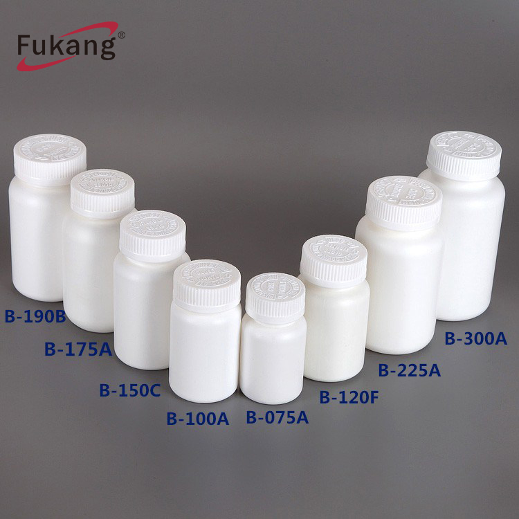 500CC Plastic Protein Powder Container, White Plastic Tablet Bottles