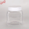 square shape clear PET plastic candy box,plastic gummy candy packaging jar,plastic hard candy container