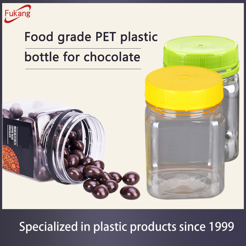 300ml square food plastic bottle