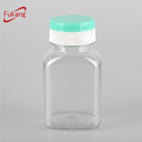 120cc Custom Color Square Plastic Vitamin Capsules Bottle