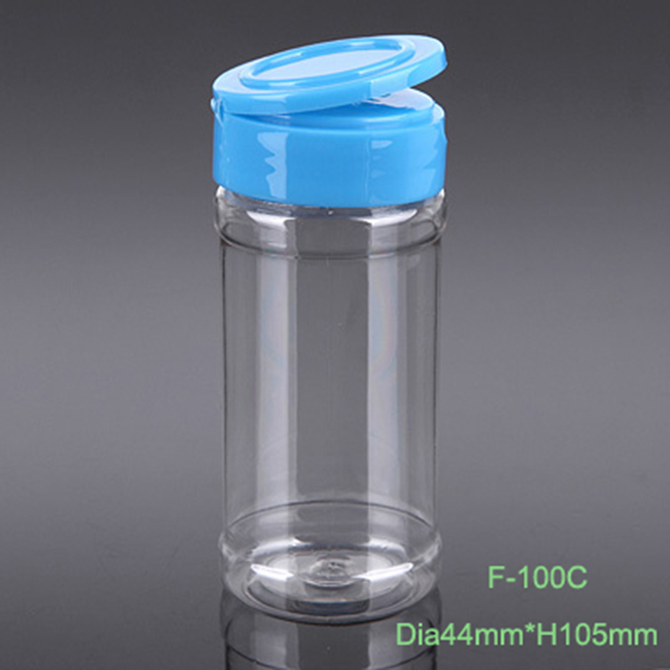 100ml round essence condiment plastic bottle