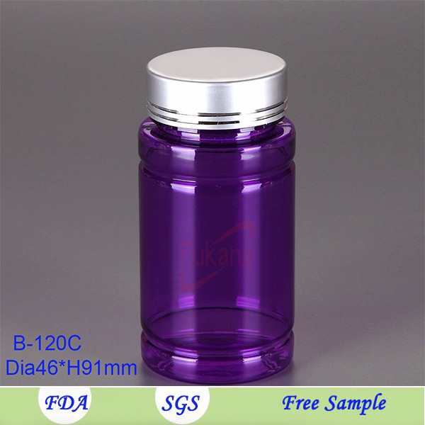 120cc PET supplement bottle with 38/400 CRC Cap ,120ml empty PET pills bottle