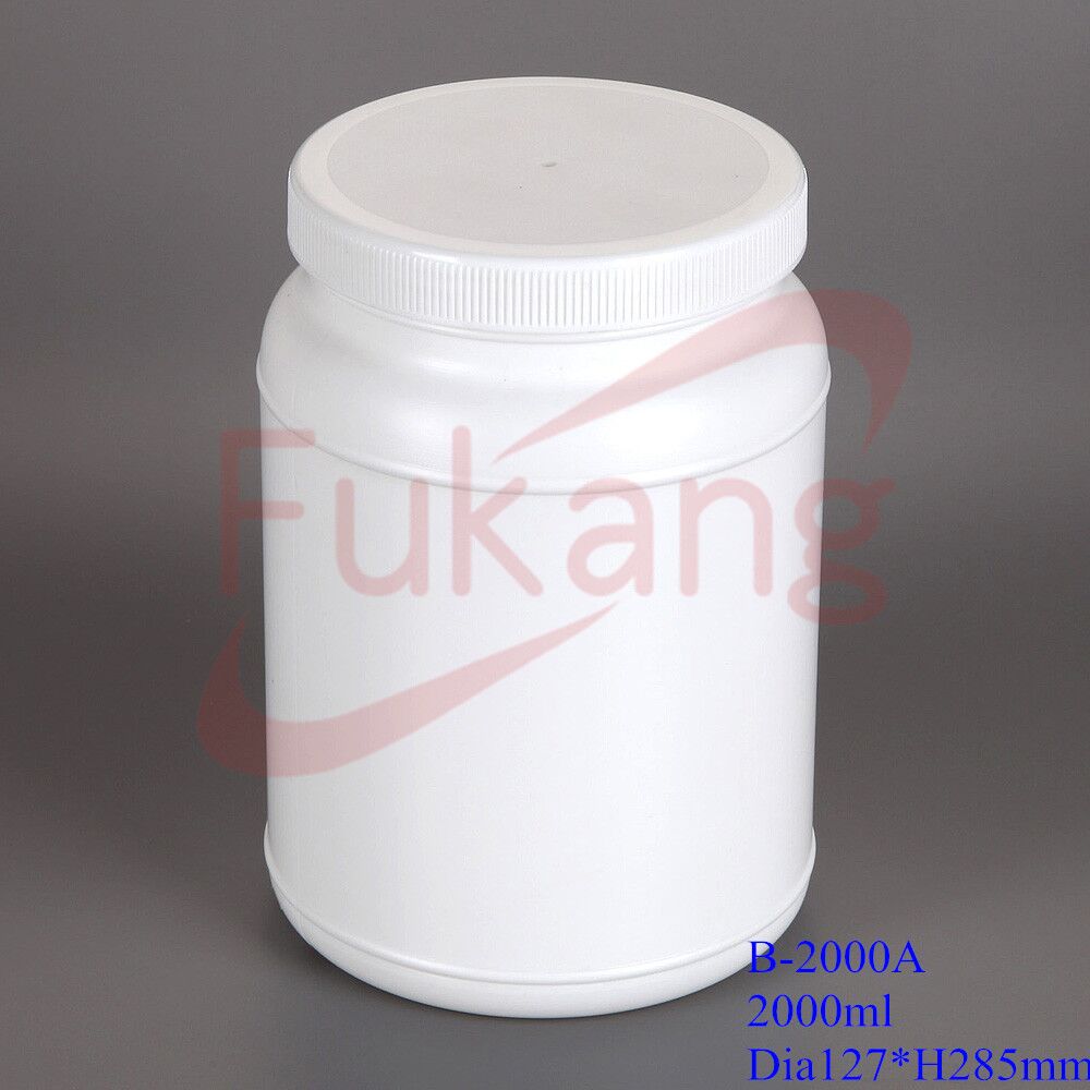 wholesale protein powder plastic storage jar 1L plastic hdpe container with lid