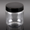 Wide mouth 10oz 300ml clear food plastic PET jar with screw cap