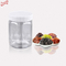 Wholesale Transparent Round Custom Szie PET Plastic Jar