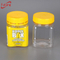 250ml PET clear empty plastic bottle with tamper proof cap,small honey packing plastic jar