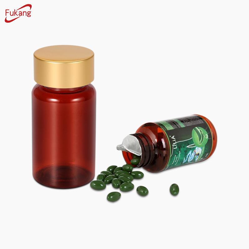 80cc pet plastic bottles wholesale, mini pill medincine bottles, clear empty plastic capsule container China factory