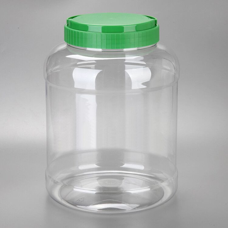60oz Clear Pet Wide Mouth Jar/Container for Protein Powder