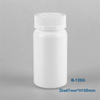 Eco-friendly disposable white HDPE round empty plastic pill bottle