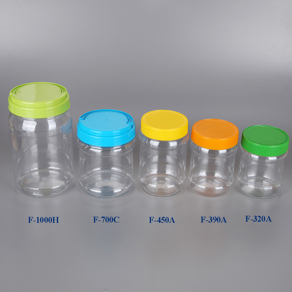 1L Food Grade PET Plastic Jar Plastic PET Food Jar