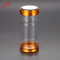 Custom round clear 275ml plastic PET capsule bottle