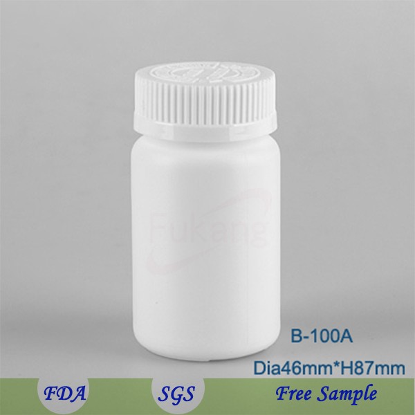 hdpe white diet pills supplement 200cc capsules sealed plastic bottle
