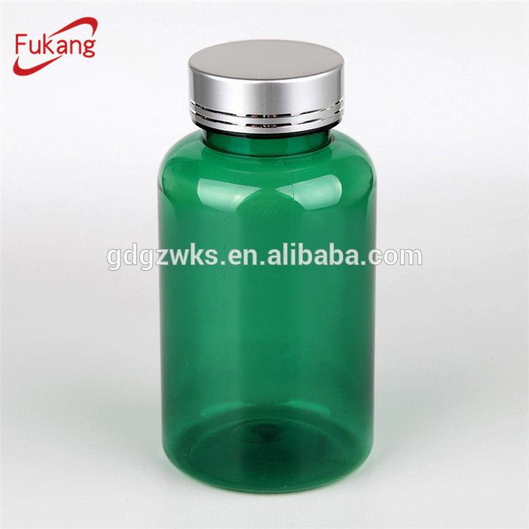 175ml Empty Plastic Vitamin Capsule Bottle Cobalt Blue Container Food Supplements PET Bottle