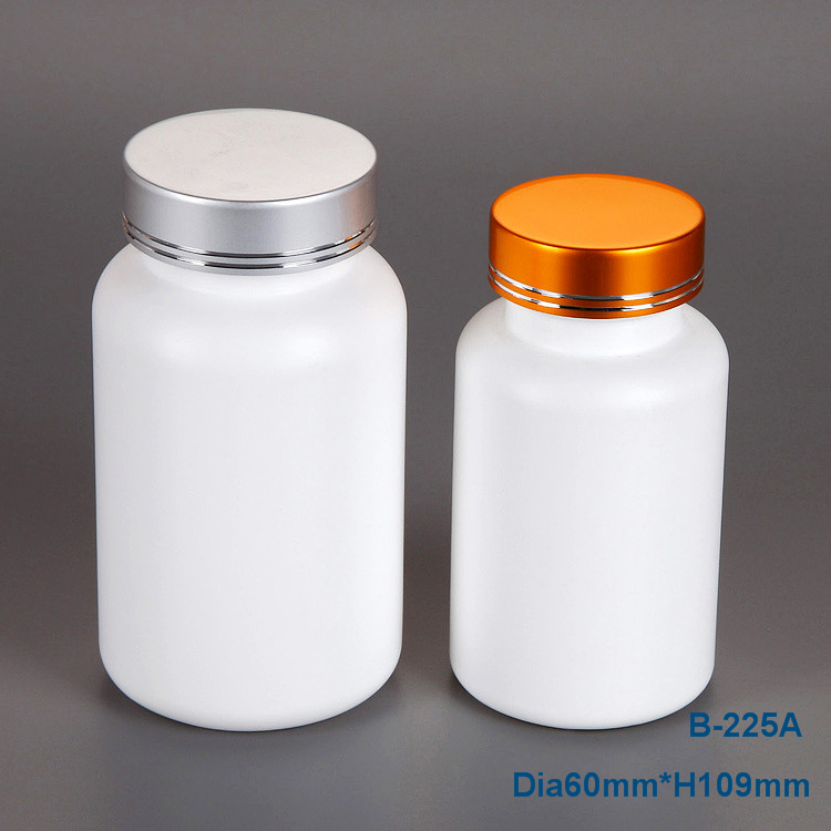 Pharmaceutical Grade 225ml White HDPE Plastic Medicine Bottle