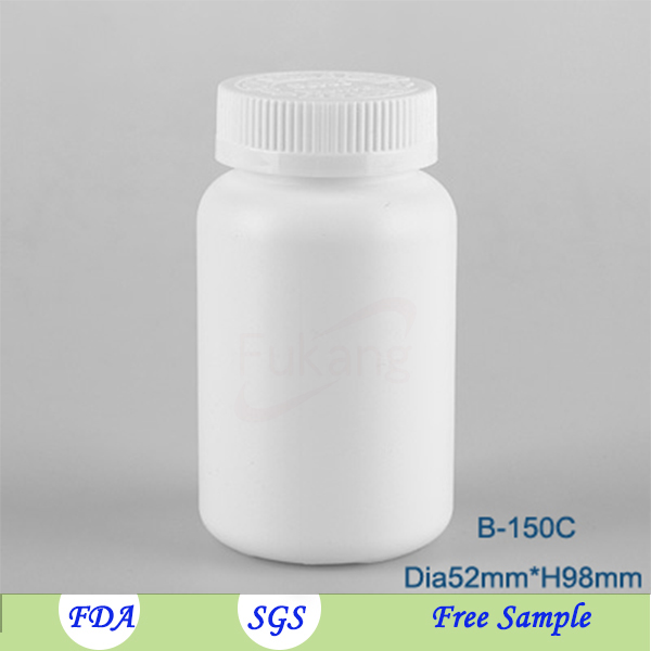 PE 100CC 120CC150CC 175CC drug / medicine / supplement food bottle tablet/pill round bottle child proof cap