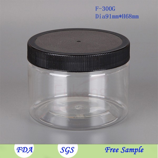 450ml empty clear plastic nut packaging jar bottle