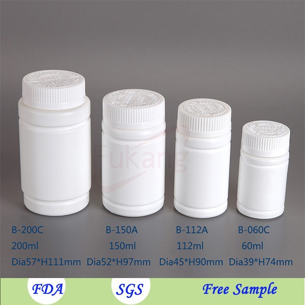 ODM/OEM hdpe empty airless white plastic tablets drug bottles