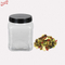 1000ml Square Plastic jar with aluminum lid for gift toy Candy Sweet wholesale made in China