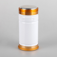 250ml white plastic capsules bottle PET pharmaceutical drug bottles
