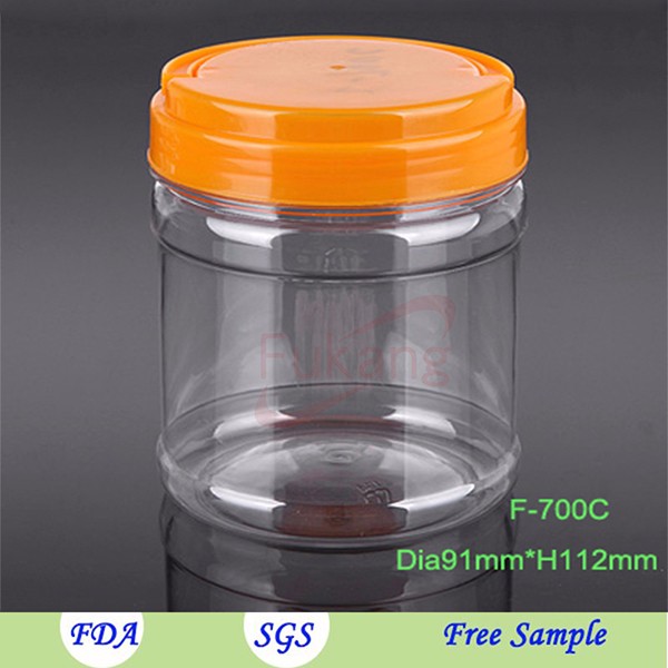 700ml Plastic Salt Container Jars for Fruit and Vegetable Washing Salt