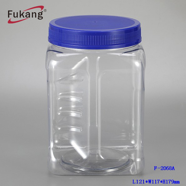 2L white Biodegradable Milk Protein Powder Plastic Jar